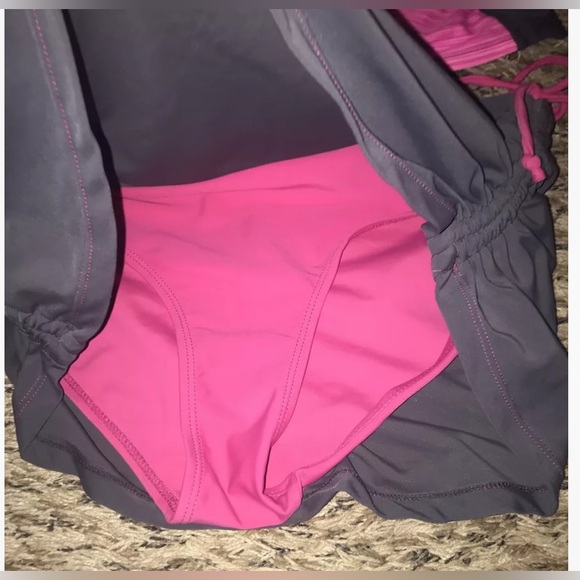 Womens Free Country  Tankini Top sz.S 4-6 and  swim skirt sz.L  12/14 CUTE! - Picture 2 of 3